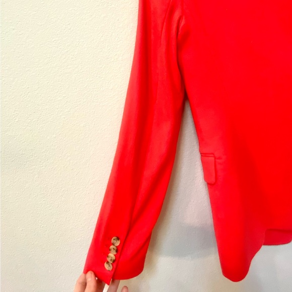 EUC J CREW RED REGENT BLAZER SIZE 2 - Picture 9 of 16